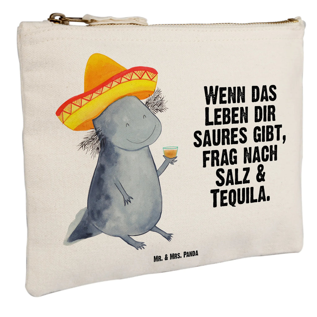 Schminktasche Axolotl Tequila beauty tasche, Waschtasche, Federmappe, beauty case, Schlampermäppchen, Waschbeutel, toiletry bag, Kulturbeutel, Schminktäschchen, Etui, Stiftemäppchen, Kulturtasche, utensilientasche, Mäppchen, aufbewahrungstasche, Schminkbeutel, Kosmetiktasche, kosmetiktäschchen, Schminktasche, pencil case, aufbewahrungsbeutel, Kosmetikbeutel, pinsel tasche, Molch, Axolotl, Spruch, Tequila, Schwanzlurch, Lurch, Zitrone, Mexico, Axolot, Feuerdrache, Mexiko, Lurche, Feuersalamander, Sombrero, Motivation