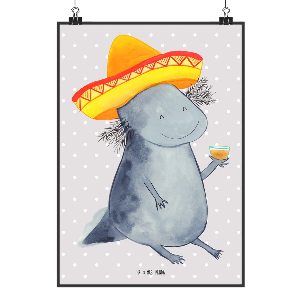 Poster axolotl tequila Mr. & Mrs. Panda Poster, Wandbild, Poster, Wanddekoration, kunst für die wand, Kunstdruck, grafikposter, Designposter, drucke, Wanddeko Bild, Deko Bild, kunstdruck poster, Bild für Wand, Posterdruck, kunstposter, Wandschmuck, Bild, Plakat, wandkunst, Wandposter, wanddeko, wanddruck, Molch, Axolotl, Feuersalamander, Motivation, Spruch, Mexiko, Lurch, Schwanzlurch, Lurche, Zitrone, Feuerdrache, Tequila, Mexico, Axolot, Sombrero