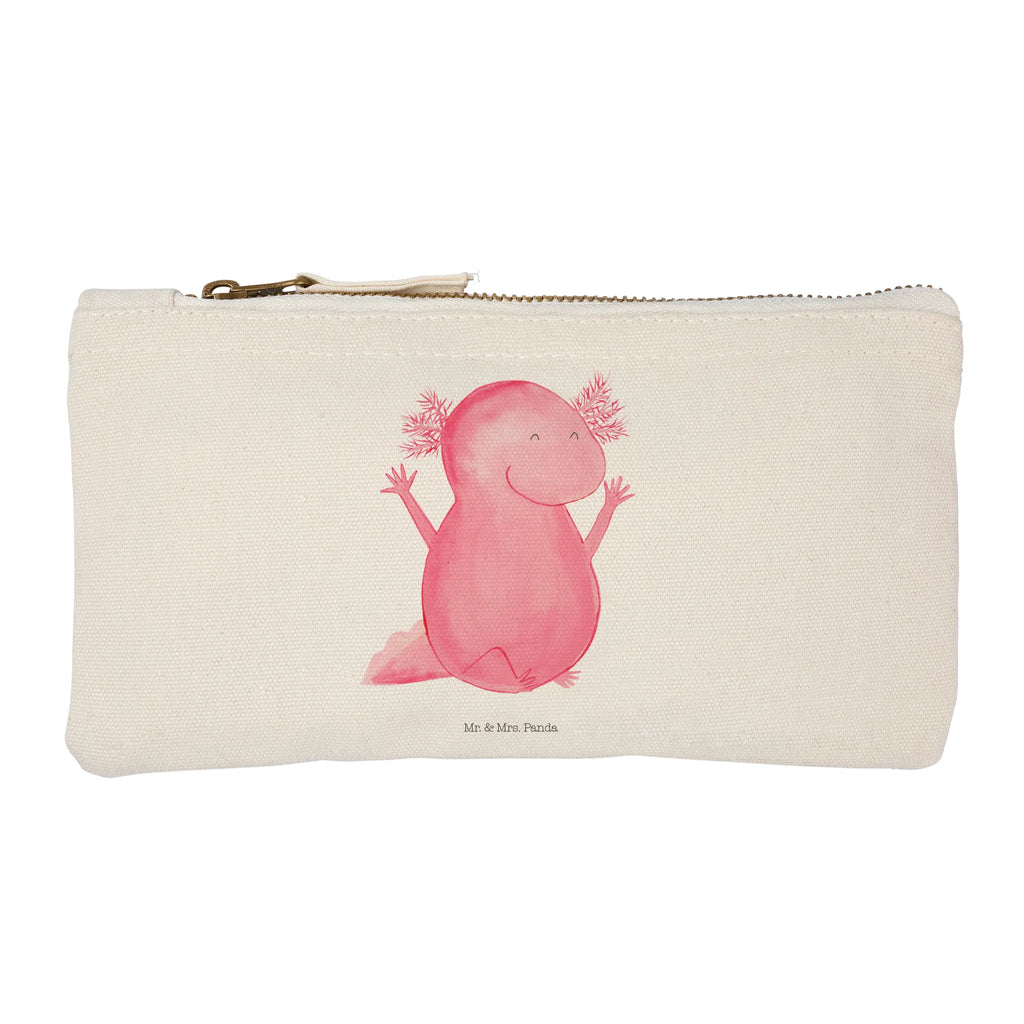 Schminktasche Axolotl Hurra Kulturtasche, Waschbeutel, Schlampermäppchen, Kosmetiktasche, pencil case, Schminktasche, utensilientasche, Federmappe, toiletry bag, beauty case, Kosmetikbeutel, Schminkbeutel, kosmetiktäschchen, aufbewahrungstasche, pinsel tasche, Etui, Kulturbeutel, Schminktäschchen, Waschtasche, Mäppchen, Stiftemäppchen, aufbewahrungsbeutel, beauty tasche, Molch, Axolotl, Motivation, Zufriedenheit, Axolot, Lurche, Lurch, Freude, Schwanzlurch, Spaß, Fröhlich