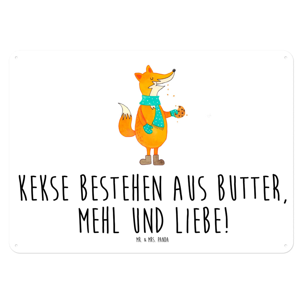 Blechschild Fuchs Keks Blechschild Für Männer, Blechschild Für Frauen, Blechschild Groß, Blechschild, Dekoschild Metall, Blechschild Zum Aufhängen, Blechschild Büro, Wandschild Metall, Türschild Metall, Blechschild Küche, Fuchs, Kekse, Plätzchen, Küche Deko, Füchse, Winter, Backen Spruch, Weihnachtszeit, Liebe