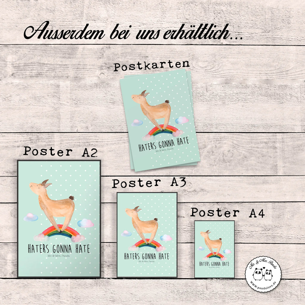 Poster Lama Regenbogen Posterdruck, Bild für Wand, Plakat, wanddeko, Poster, grafikposter, Deko Bild, Wanddeko Bild, Wandschmuck, Wanddekoration, wanddruck, kunstdruck poster, wandkunst, drucke, Wandbild, Kunstdruck, Designposter, kunst für die wand, Mr. & Mrs. Panda Poster, Bild, Wandposter, kunstposter, Alpaka, Lama, Schule, Außenseiter, Freiheit, Wolkenland, Hobby, Haters Gonna Hate, Lamas, Abi, Haters, Regenbogen, Selbstständig
