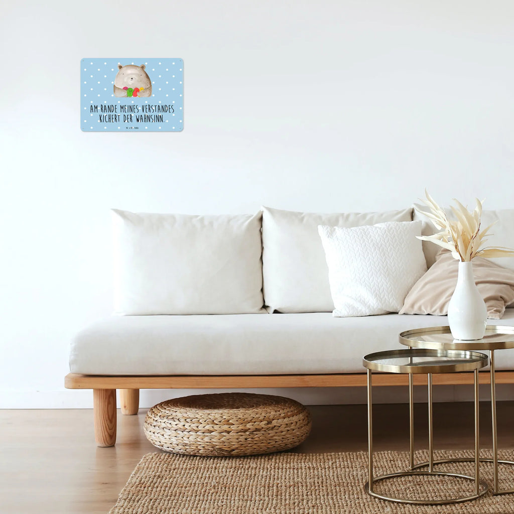 Blechschild Bär Gefühl Dekoschild Metall, Blechschild Küche, Blechschild Für Frauen, Blechschild Groß, Wandschild Metall, Blechschild, Blechschild Büro, Blechschild Für Männer, Türschild Metall, Blechschild Zum Aufhängen, Teddy, Bär, Teddybär, Durchgedreht, Verrückt, Wahnsinn