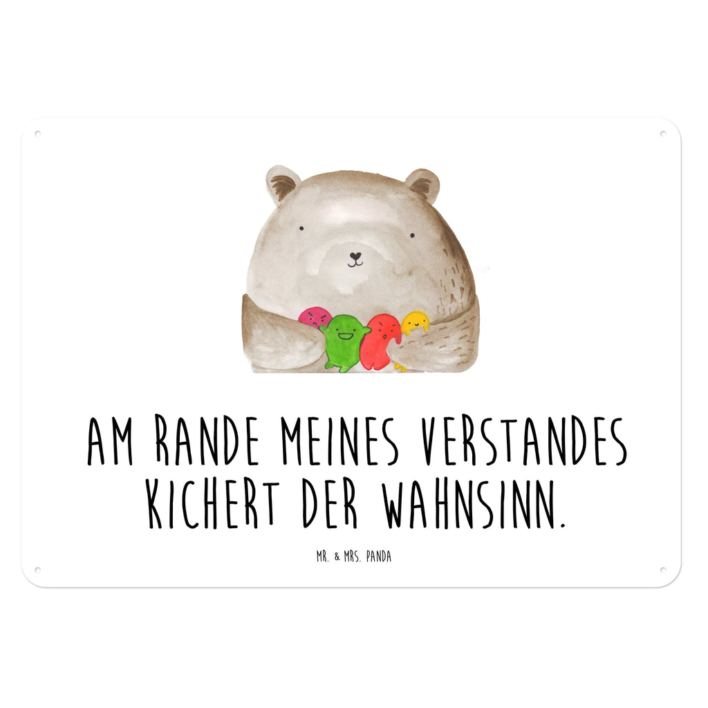 Blechschild Bär Gefühl Dekoschild Metall, Blechschild Küche, Blechschild Für Frauen, Blechschild Groß, Wandschild Metall, Blechschild, Blechschild Büro, Blechschild Für Männer, Türschild Metall, Blechschild Zum Aufhängen, Teddy, Bär, Teddybär, Durchgedreht, Verrückt, Wahnsinn
