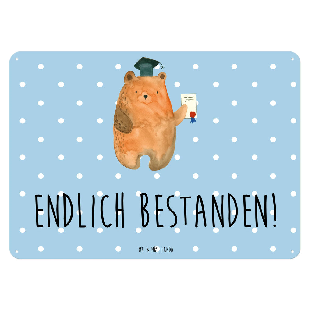 Blechschild Bär Prüfung Wandschild Metall, Dekoschild Metall, Blechschild Zum Aufhängen, Blechschild Büro, Blechschild Für Männer, Blechschild Für Frauen, Türschild Metall, Blechschild Küche, Blechschild Groß, Blechschild, Teddy, Bär, Teddybär, Prüfungen, Zeugnis, Abschluss, Prüfung Bestanden, Abitur, Abschlusszeugnis