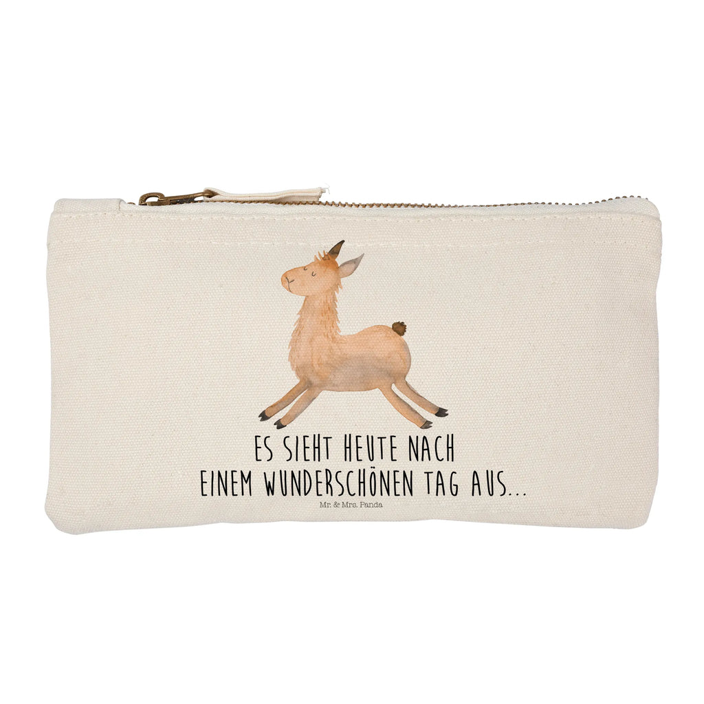 Schminktasche Lama Springen pinsel tasche, Schlampermäppchen, Mäppchen, Waschtasche, Schminktasche, beauty tasche, Waschbeutel, Kulturtasche, aufbewahrungsbeutel, Kosmetiktasche, kosmetiktäschchen, Kulturbeutel, Federmappe, beauty case, Schminkbeutel, pencil case, Etui, toiletry bag, aufbewahrungstasche, utensilientasche, Kosmetikbeutel, Schminktäschchen, Stiftemäppchen, Lama, Alpaka, Fröhlich, Happy Day, Prüfung, Lieblingstag, Freundin, Liebeskummer, Neustart, Lamas, Glück, Abitur, Guten Morgen, Start
