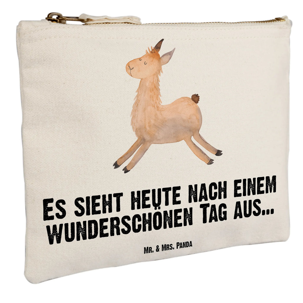 Schminktasche Lama Springen pinsel tasche, Schlampermäppchen, Mäppchen, Waschtasche, Schminktasche, beauty tasche, Waschbeutel, Kulturtasche, aufbewahrungsbeutel, Kosmetiktasche, kosmetiktäschchen, Kulturbeutel, Federmappe, beauty case, Schminkbeutel, pencil case, Etui, toiletry bag, aufbewahrungstasche, utensilientasche, Kosmetikbeutel, Schminktäschchen, Stiftemäppchen, Lama, Alpaka, Fröhlich, Happy Day, Prüfung, Lieblingstag, Freundin, Liebeskummer, Neustart, Lamas, Glück, Abitur, Guten Morgen, Start
