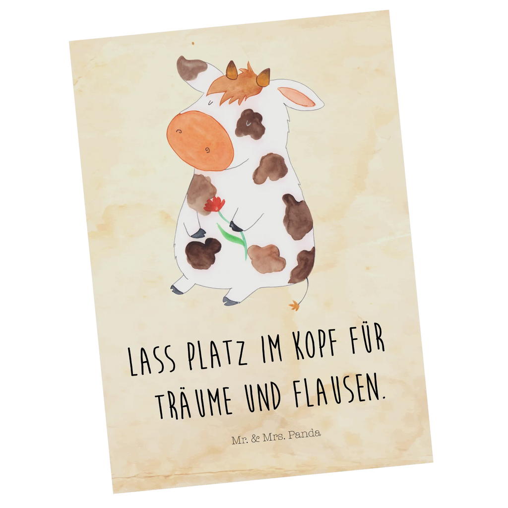 Postcard Cow Postcard, gift, card, letter, invitation, paper, gift card, invitation card, postcards, farm, farm animals, animals, cow, yard, motivtion, saying, magic, dairy cow, milk, nonsense, dreams, cows