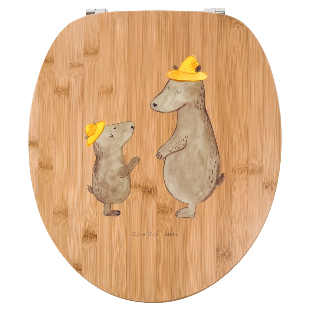 Motiv WC deska sedesowa Niedźwiedzie z kapeluszami Rodzina, Dzień Ojca, Dzień Matki, brat, siostra, mama, tata, babcia, dziadek