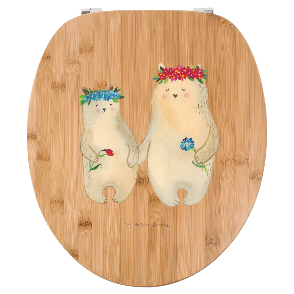 Motiv WC Sitz Bären mit Blumenkranz WC-Sitz, Klobrille, Toilette, Toilettendeckel, Klodeckel, Familie, Vatertag, Muttertag, Bruder, Schwester, Mama, Papa, Oma, Opa, Bär, Mutti, beste Mutter, Kind, Tochter, Bären, weltbeste Mama, Kinder, Family, Vorbild, Lieblingsmensch, Töchter, Mutter, Lieblingsmama, Geschenk Mama. Muttertag, Mami