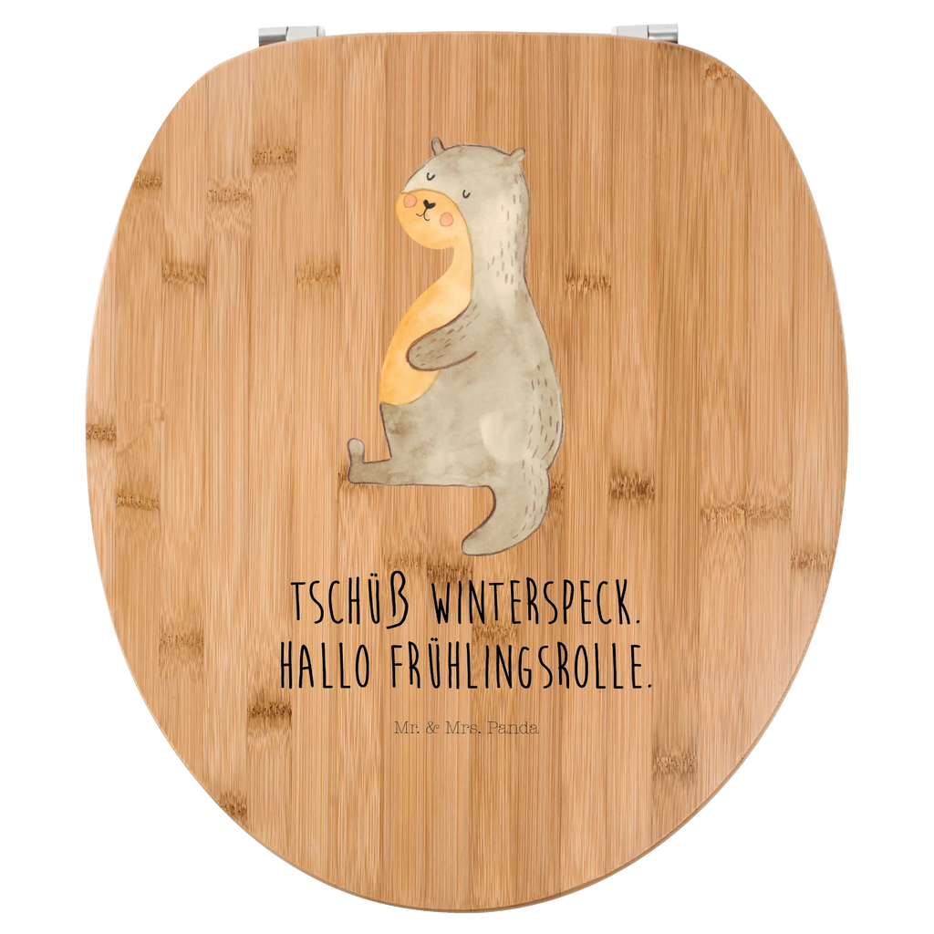 Motiv WC Sitz Otter Bauch Klodeckel, WC-Sitz, Klobrille, Toilettendeckel, Toilette, Otter, Fischotter, Seeotter, Otter Seeotter See Otter