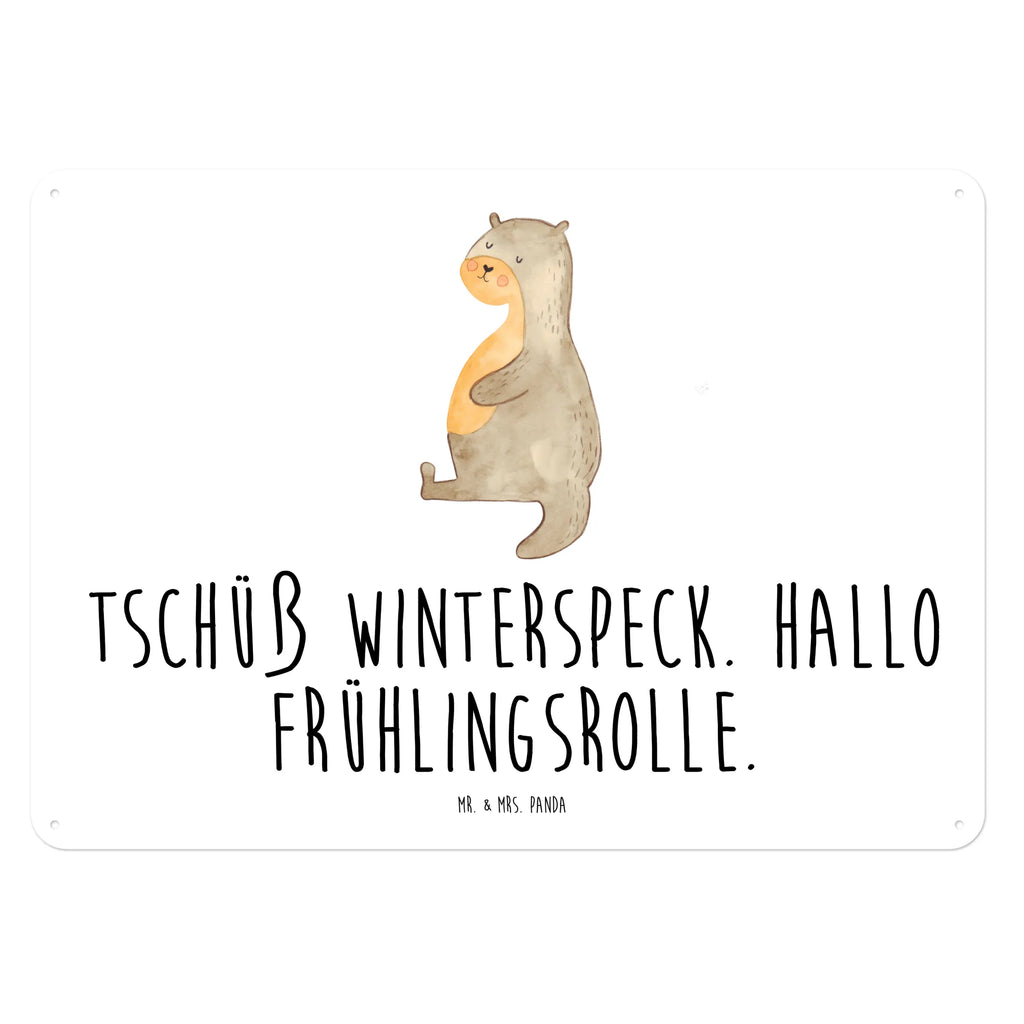 Blechschild Otter Bauch Blechschild Für Männer, Blechschild Büro, Blechschild, Wandschild Metall, Blechschild Küche, Blechschild Zum Aufhängen, Blechschild Für Frauen, Dekoschild Metall, Türschild Metall, Blechschild Groß, Otter, Seeotter, Fischotter, Otter Seeotter See Otter