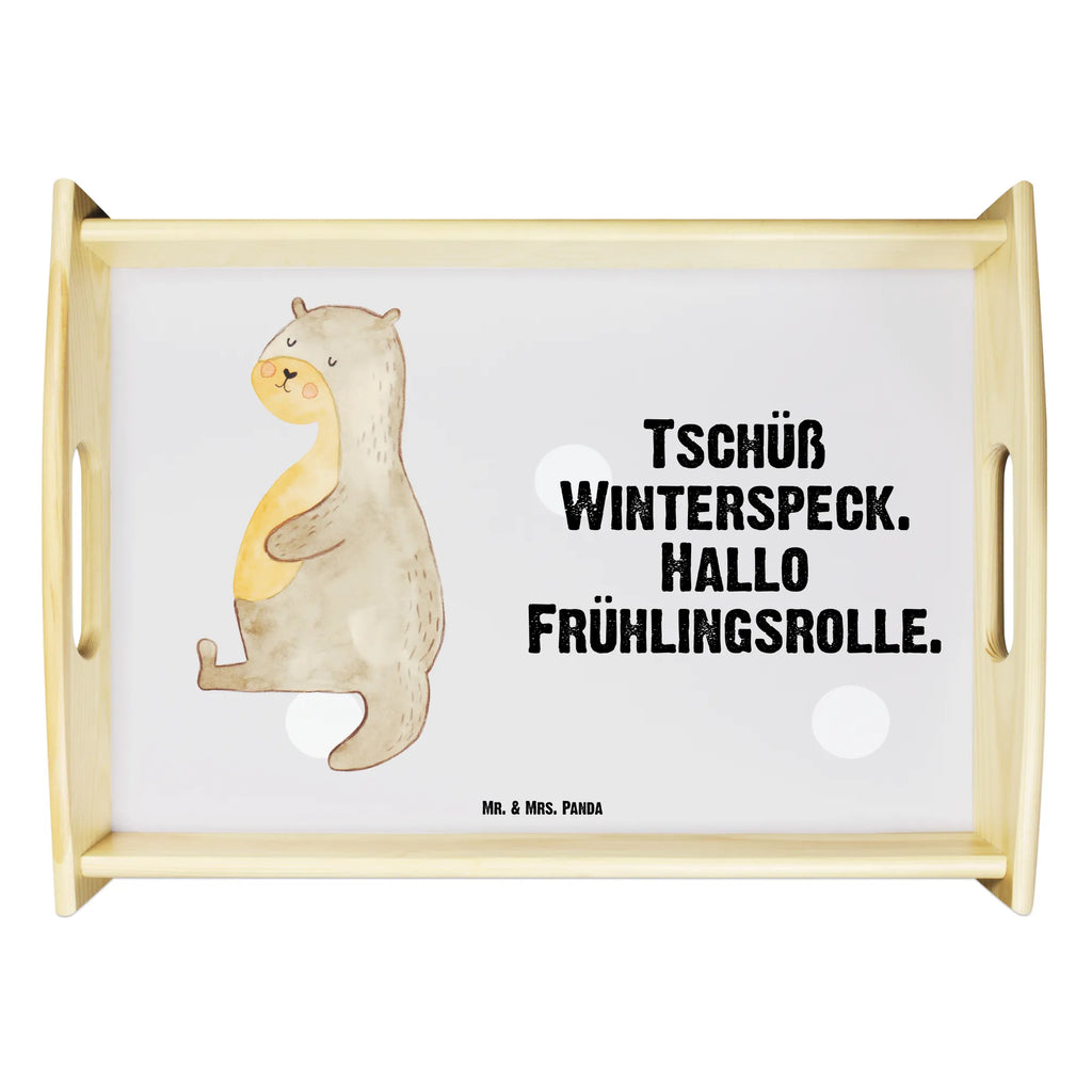 Serving tray otter Belly wooden tray, breakfast tray, tray, serving tray, kitchen tray, otter, marten, sea otter, European otter, water mammal, aquatic animal, baby otter, predator, water, otter gifts, animal lover, gift ideas for animal lovers, animal, mammal, water animal, gifts for people in love, Otter Sea Otter Lake Otter