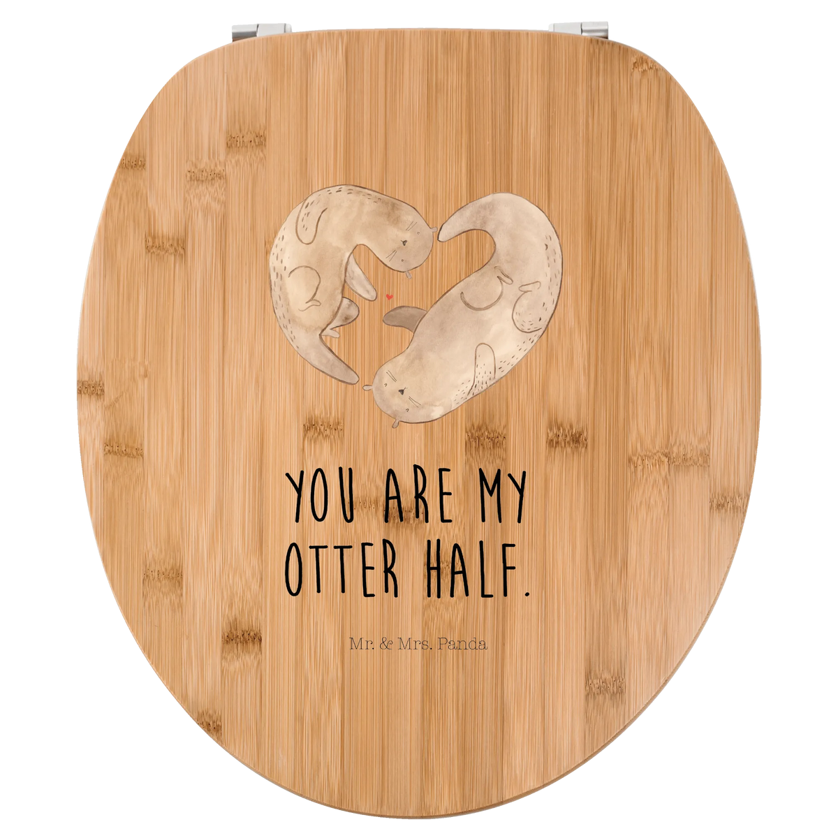 Motif toilet seat otter Heart