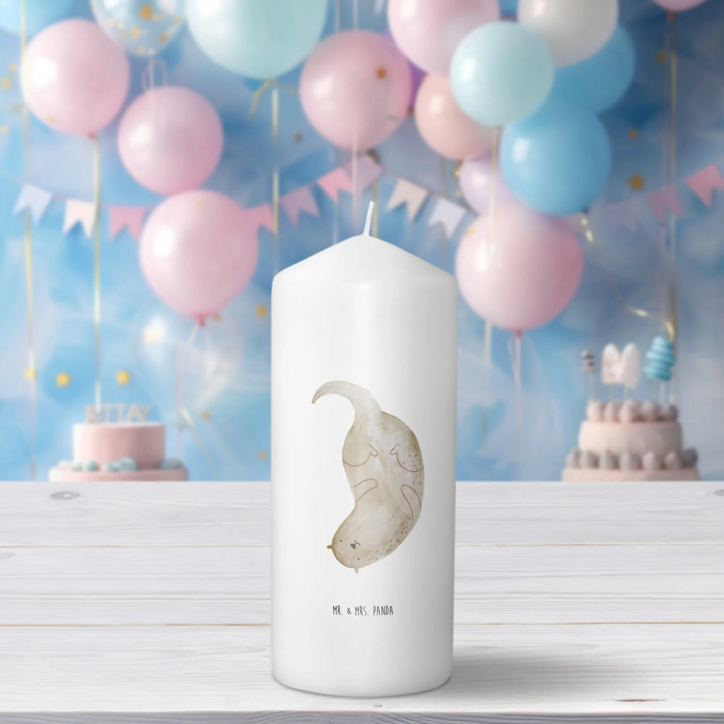 Kerze Otter Kopfüber Kerze, Taufkerze, Kommunionskerze, Geburtstagskerze, Geschenk Kerze, Taufgeschenk Kerze, Kerze mit Druck, Besondere Kerze, Geschenkidee Kerze, Kerze für Kommunion, Geburtstag Kerze, Kommunion Kerze, Otter, Fischotter, Seeotter, Otter Seeotter See Otter