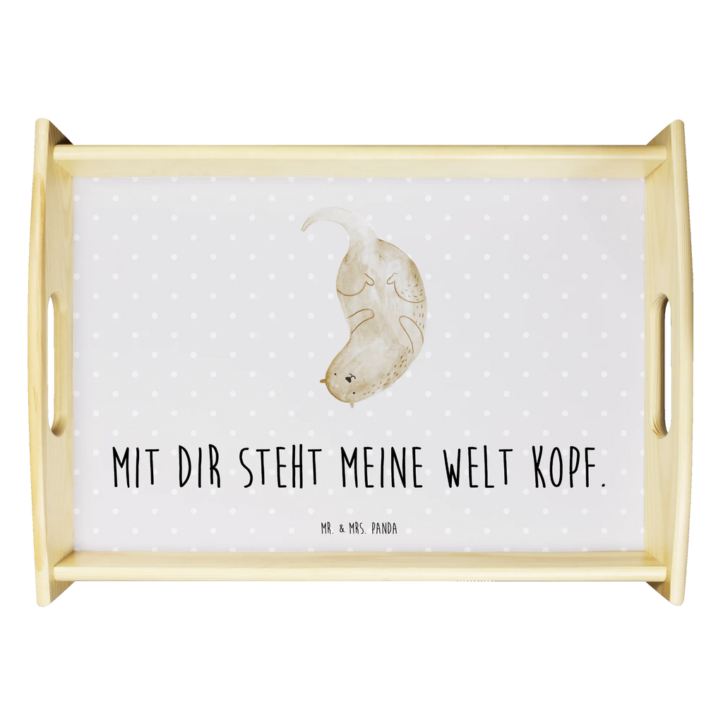 Serviertablett Otter kopfüber Holztablett, Frühstückstablett, Tablett, Überraschung, Küchentablett, Party, Dekotablett, Servier Tablett, Serviertablett, Fischotter, Seeotter, Otter, Otter Seeotter See Otter