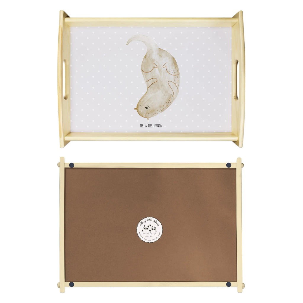 Serviertablett Otter kopfüber Holztablett, Frühstückstablett, Tablett, Überraschung, Küchentablett, Party, Dekotablett, Servier Tablett, Serviertablett, Fischotter, Seeotter, Otter, Otter Seeotter See Otter