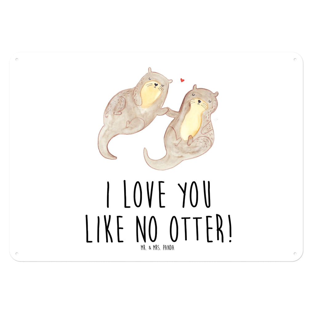 Blechschild Otter Hände halten Blechschild Zum Aufhängen, Blechschild Für Frauen, Blechschild, Türschild Metall, Blechschild Büro, Blechschild Für Männer, Dekoschild Metall, Wandschild Metall, Blechschild Groß, Blechschild Küche, Otter, Seeotter, Fischotter, Otter Seeotter See Otter