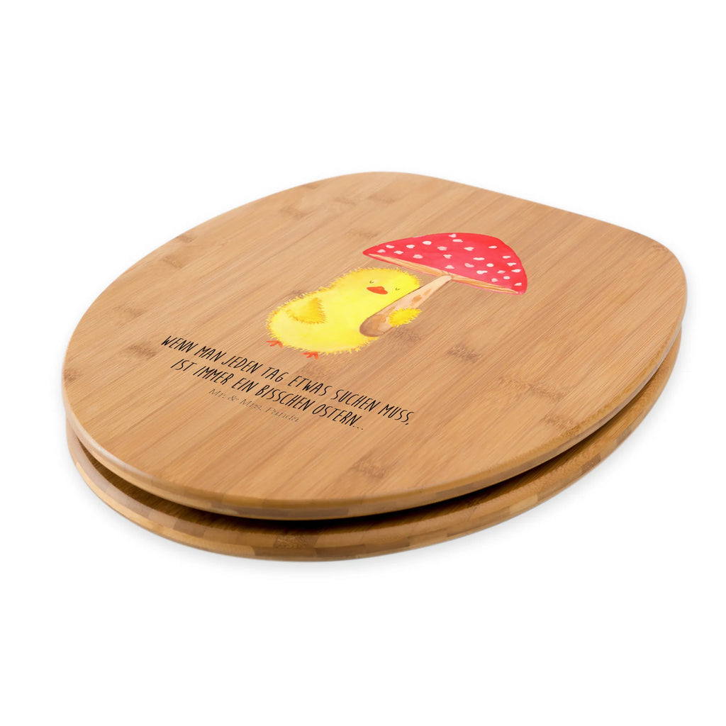 Motiv WC Sitz Küken Fliegenpilz Klobrille, WC-Sitz, Toilettendeckel, Klodeckel, Toilette, Ostern, Osterhase, Ostergeschenke, Osternest, Osterdeko, Geschenke zu Ostern, Ostern Geschenk, Ostergeschenke Kinder, Ostern Kinder, Küken, Fliegenpilz, Ostergrüße, Frohe Ostern, Glückspilz
