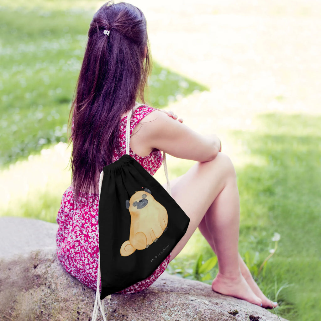 Drawstring bag Pug sports bag, carrier bag, bag, jute bag, gym bag, hipster, dog, mutt, hound, woof, dog mama, dog breed, love dogs, love for dogs, dog decorative items, bag with dog print, funny gifts for dog owners, what do you give a dog lover, Christmas gifts for dogs, gifts for dogs, dog sayings, dog love, Pug, love