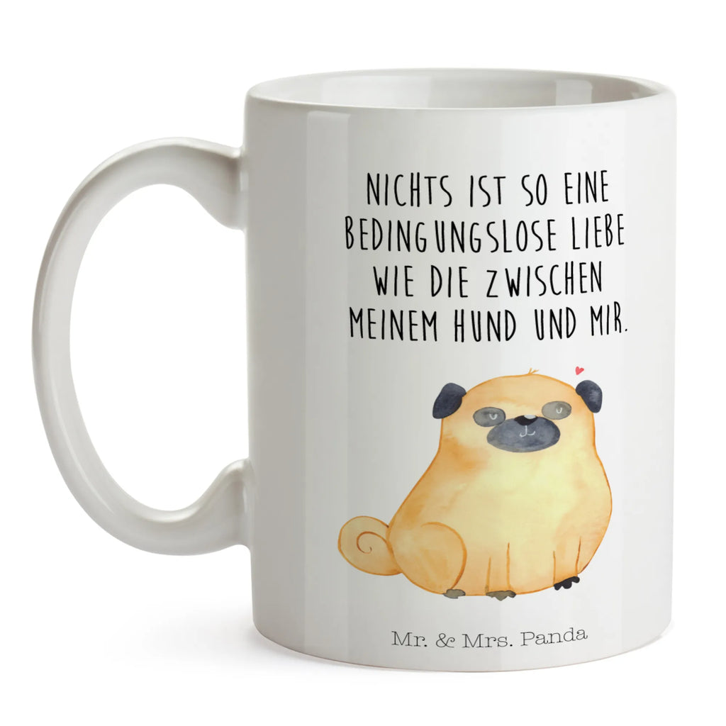 Kubek Mops Keramiktasse, Tasse mit Zitaten, Tasse, Bürotasse, Teetasse, Tasse mit Motiven, Geschenktasse, Porzellantasse, Kaffeetasse, Hund, Hundemotiv, Haustier, Hunderasse, Tierliebhaber, Hundebesitzer, Sprüche, Hundeliebe, Liebe, Mops