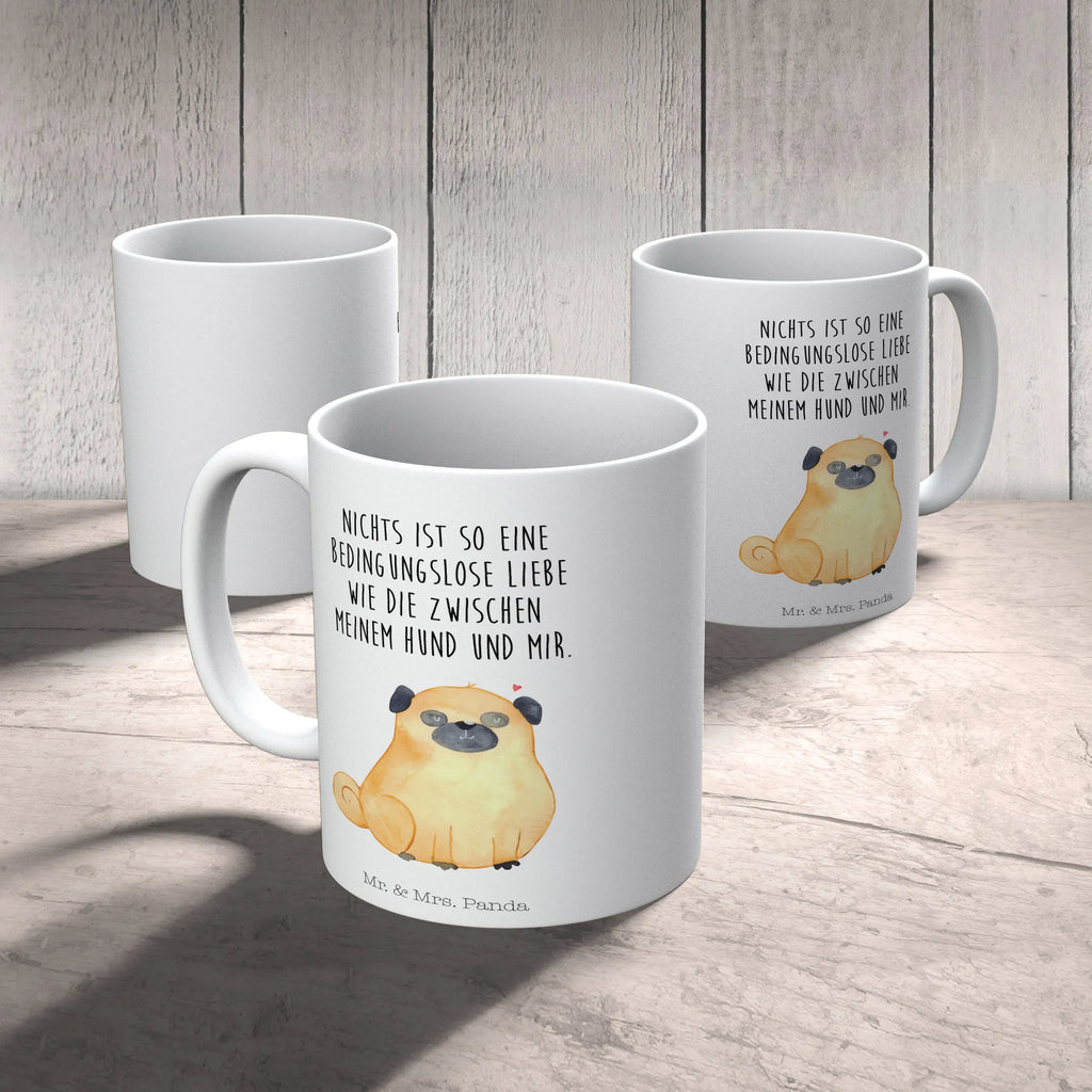 Kubek Mops Keramiktasse, Tasse mit Zitaten, Tasse, Bürotasse, Teetasse, Tasse mit Motiven, Geschenktasse, Porzellantasse, Kaffeetasse, Hund, Hundemotiv, Haustier, Hunderasse, Tierliebhaber, Hundebesitzer, Sprüche, Hundeliebe, Liebe, Mops