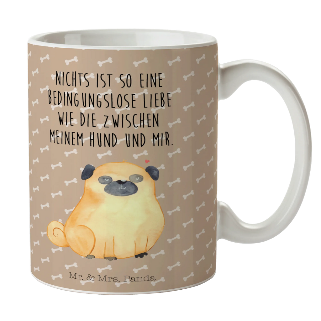 Kubek Mops Keramiktasse, Tasse mit Zitaten, Tasse, Bürotasse, Teetasse, Tasse mit Motiven, Geschenktasse, Porzellantasse, Kaffeetasse, Hund, Hundemotiv, Haustier, Hunderasse, Tierliebhaber, Hundebesitzer, Sprüche, Hundeliebe, Liebe, Mops