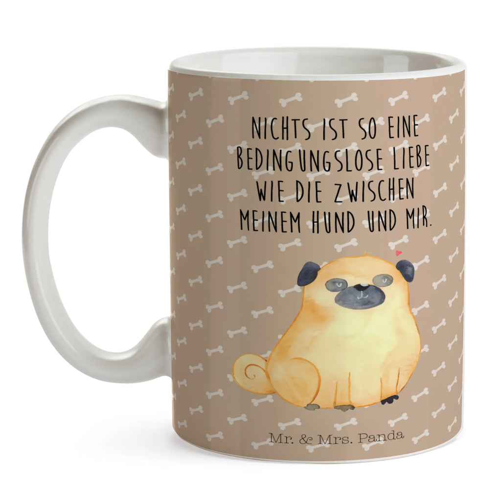 Kubek Mops Keramiktasse, Tasse mit Zitaten, Tasse, Bürotasse, Teetasse, Tasse mit Motiven, Geschenktasse, Porzellantasse, Kaffeetasse, Hund, Hundemotiv, Haustier, Hunderasse, Tierliebhaber, Hundebesitzer, Sprüche, Hundeliebe, Liebe, Mops
