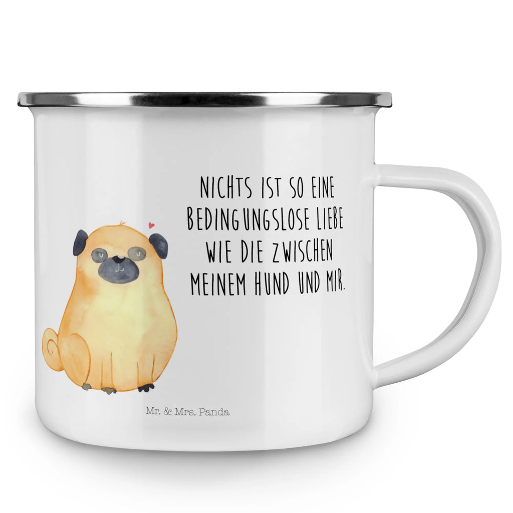 Kempingowy kubek emaliowany Mops Teetasse, Emailletasse, Pott, Campingtasse, Trinkbecher, Reisebecher, Emaille Becher, emaillebecher, Tasse Emaille, Teebecher, metallbecher, wandertasse, Emaille Tasse, wanderbecher, Blechtasse, Tasse, becher emaille, blechbecher, Kaffeebecher, Kaffeetasse, Becher, Metalltasse, reisetasse, Campingbecher, Hunderasse, Hundebesitzer, Sprüche, Hundemotiv, Haustier, Tierliebhaber, Hund, Liebe, Hundeliebe, Mops
