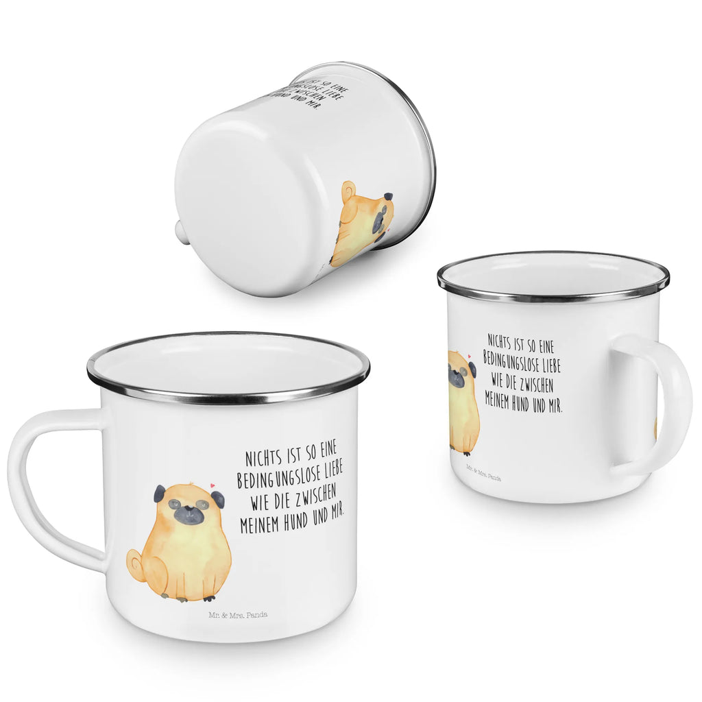Kempingowy kubek emaliowany Mops Teetasse, Emailletasse, Pott, Campingtasse, Trinkbecher, Reisebecher, Emaille Becher, emaillebecher, Tasse Emaille, Teebecher, metallbecher, wandertasse, Emaille Tasse, wanderbecher, Blechtasse, Tasse, becher emaille, blechbecher, Kaffeebecher, Kaffeetasse, Becher, Metalltasse, reisetasse, Campingbecher, Hunderasse, Hundebesitzer, Sprüche, Hundemotiv, Haustier, Tierliebhaber, Hund, Liebe, Hundeliebe, Mops