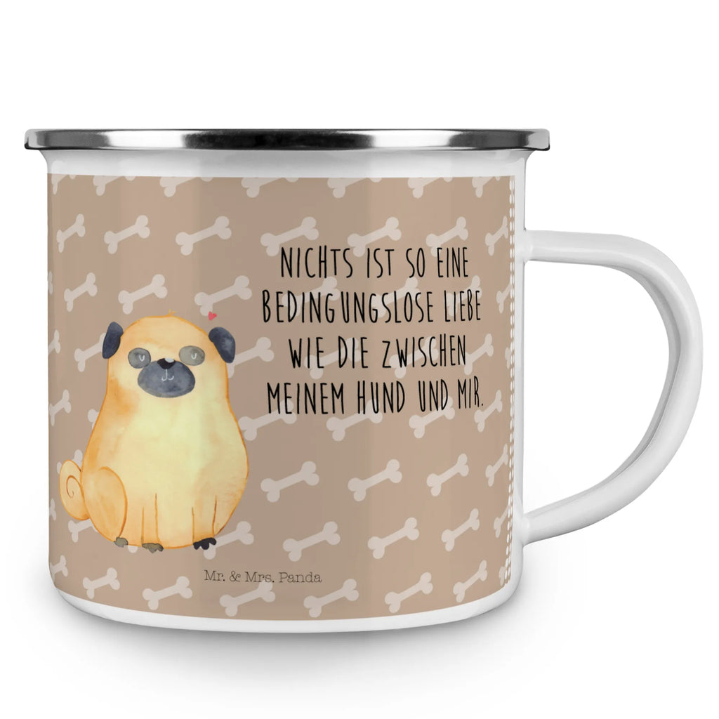 Kempingowy kubek emaliowany Mops Teetasse, Emailletasse, Pott, Campingtasse, Trinkbecher, Reisebecher, Emaille Becher, emaillebecher, Tasse Emaille, Teebecher, metallbecher, wandertasse, Emaille Tasse, wanderbecher, Blechtasse, Tasse, becher emaille, blechbecher, Kaffeebecher, Kaffeetasse, Becher, Metalltasse, reisetasse, Campingbecher, Hunderasse, Hundebesitzer, Sprüche, Hundemotiv, Haustier, Tierliebhaber, Hund, Liebe, Hundeliebe, Mops