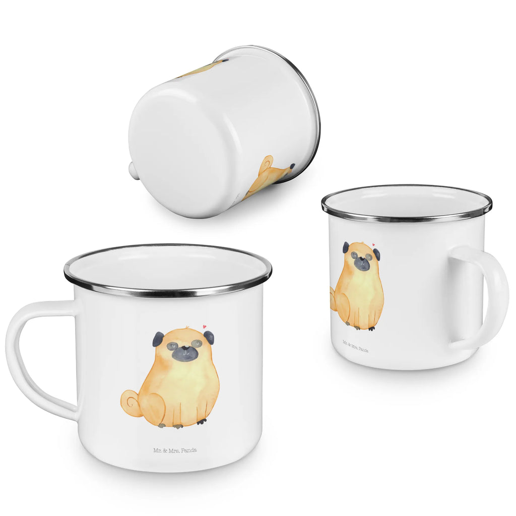 Kempingowy kubek emaliowany Mops Teetasse, Emailletasse, Pott, Campingtasse, Trinkbecher, Reisebecher, Emaille Becher, emaillebecher, Tasse Emaille, Teebecher, metallbecher, wandertasse, Emaille Tasse, wanderbecher, Blechtasse, Tasse, becher emaille, blechbecher, Kaffeebecher, Kaffeetasse, Becher, Metalltasse, reisetasse, Campingbecher, Hunderasse, Hundebesitzer, Sprüche, Hundemotiv, Haustier, Tierliebhaber, Hund, Liebe, Hundeliebe, Mops