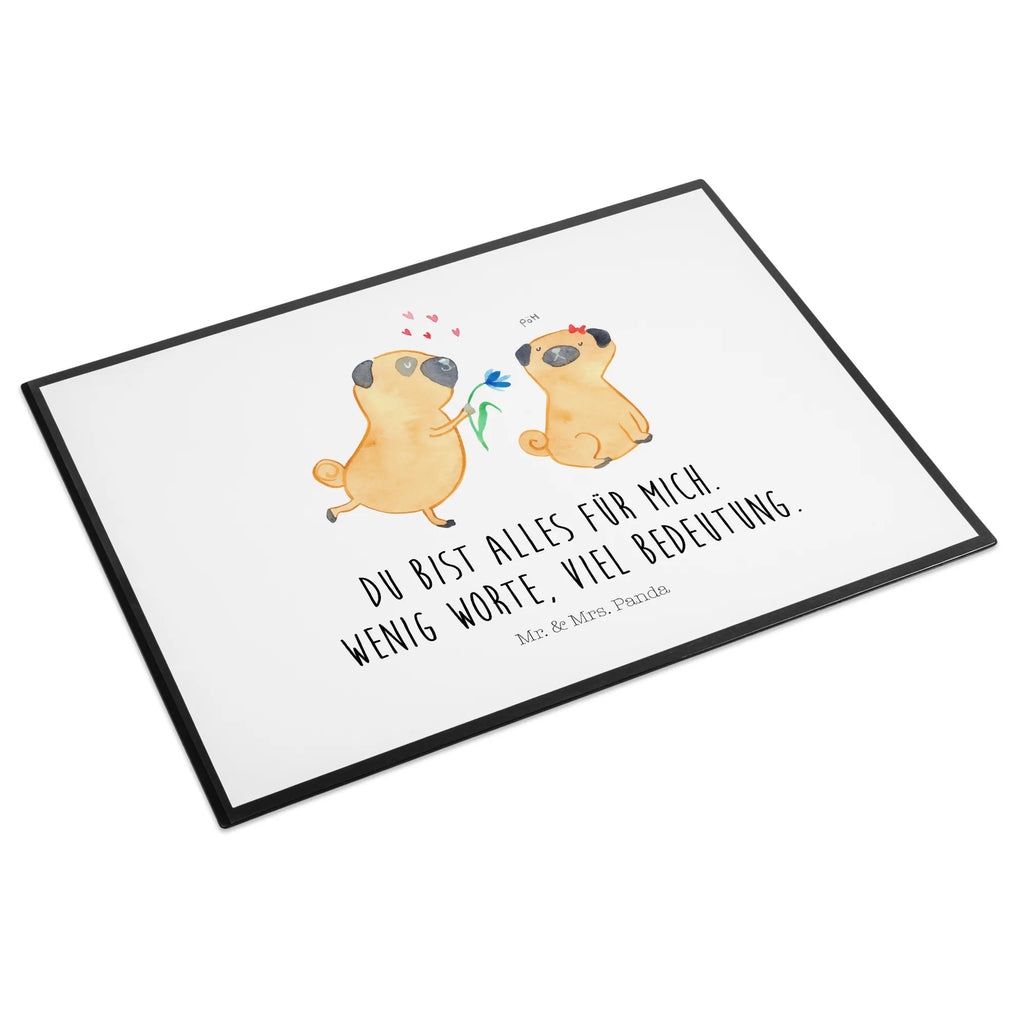 Podkładka na biurko mops Zakochani Schreibwaren, Schreibunterlage, Schreibtisch Unterlagen, Schreibtischauflage, Büroartikel, Schreibtischunterlage Groß, Bürobedarf, Hund, Hundemotiv, Haustier, Hunderasse, Tierliebhaber, Hundebesitzer, Sprüche, Hundeliebe, Mops, Liebe, Möpse, Liebesspruch. Verlobt, Geschenk Freund, verliebt, Partner