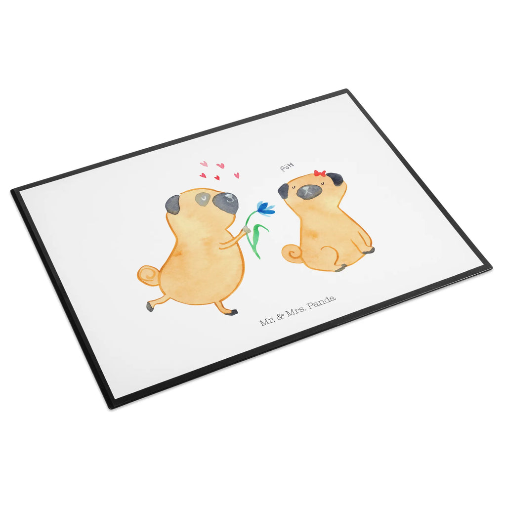 Podkładka na biurko mops Zakochani Schreibwaren, Schreibunterlage, Schreibtisch Unterlagen, Schreibtischauflage, Büroartikel, Schreibtischunterlage Groß, Bürobedarf, Hund, Hundemotiv, Haustier, Hunderasse, Tierliebhaber, Hundebesitzer, Sprüche, Hundeliebe, Mops, Liebe, Möpse, Liebesspruch. Verlobt, Geschenk Freund, verliebt, Partner