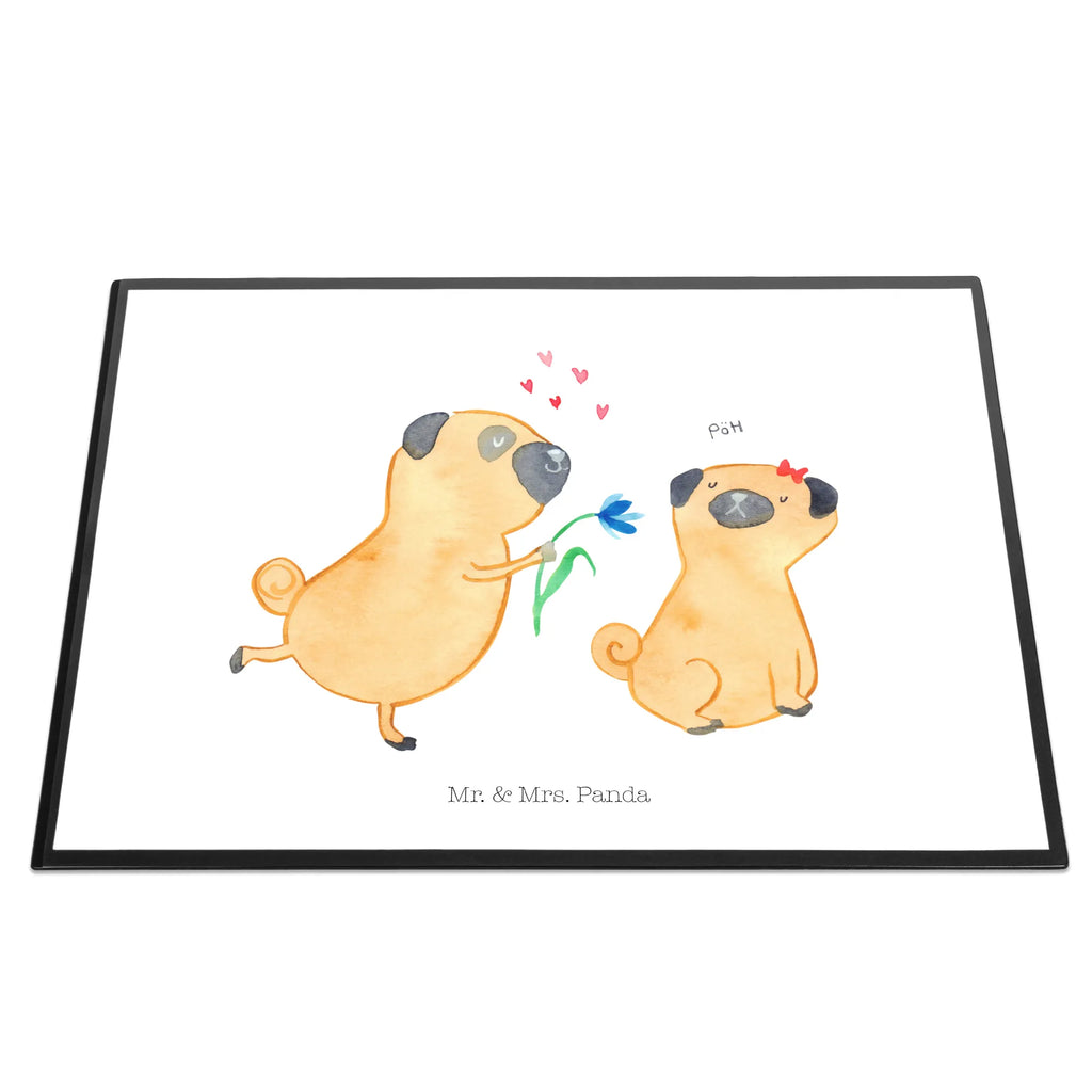 Podkładka na biurko mops Zakochani Schreibwaren, Schreibunterlage, Schreibtisch Unterlagen, Schreibtischauflage, Büroartikel, Schreibtischunterlage Groß, Bürobedarf, Hund, Hundemotiv, Haustier, Hunderasse, Tierliebhaber, Hundebesitzer, Sprüche, Hundeliebe, Mops, Liebe, Möpse, Liebesspruch. Verlobt, Geschenk Freund, verliebt, Partner