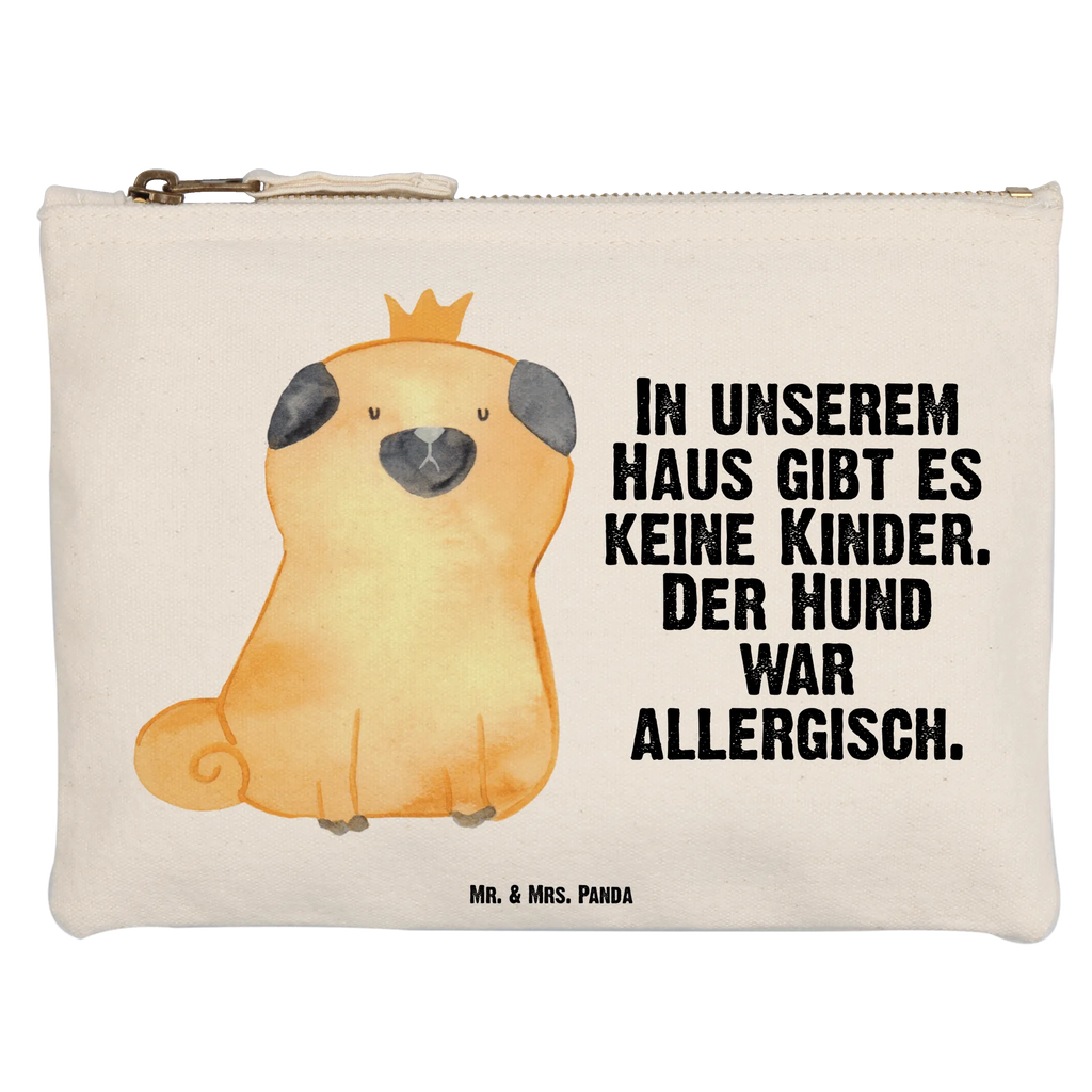 torebka na makijaż mops korona Kulturbeutel, beauty tasche, pinsel tasche, Schlampermäppchen, Federmappe, Schminkbeutel, Kosmetiktasche, toiletry bag, Kosmetikbeutel, Waschtasche, Etui, aufbewahrungsbeutel, beauty case, Schminktasche, Mäppchen, aufbewahrungstasche, Waschbeutel, Stiftemäppchen, pencil case, Schminktäschchen, utensilientasche, Kulturtasche, kosmetiktäschchen, Sprüche, Hunderasse, Tierliebhaber, Haustier, Hundemotiv, Hund, Hundebesitzer, Lustig, Mops, Hundebesitzer. Spruch, Allergisch, Kinderlos, Hausregel