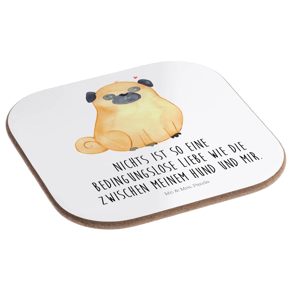 Square coaster Pug gift, party, presents, Coasters, breakfast, glass coasters, gifts, dog, mutt, hound, woof, dog mama, dog breed, love dogs, love for dogs, dog decorative items, bag with dog print, funny gifts for dog owners, what do you give a dog lover, Christmas gifts for dogs, gifts for dogs, dog sayings, love, Pug, dog love