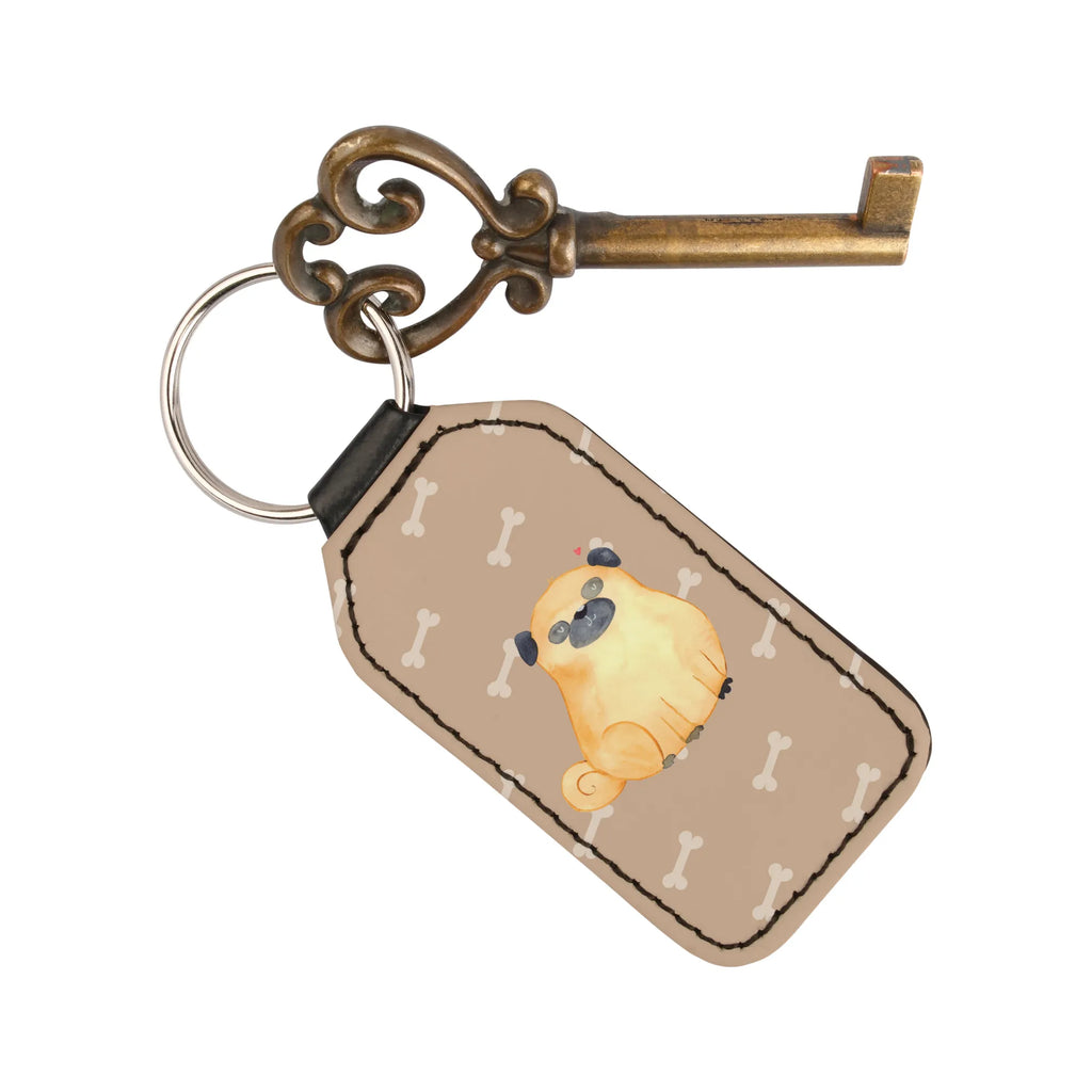 Rectangular key ring Pug bag pendant, lucky charm, key ring, keychain, pendant, dog, mutt, hound, woof, dog mama, dog breed, love dogs, love for dogs, dog decorative items, bag with dog print, funny gifts for dog owners, what do you give a dog lover, Christmas gifts for dogs, gifts for dogs, dog sayings, love, dog love, Pug
