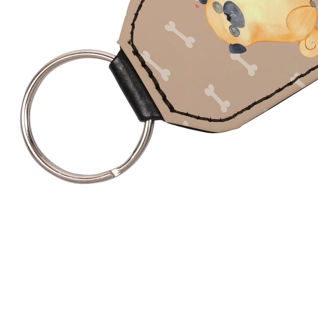 Rectangular key ring Pug bag pendant, lucky charm, key ring, keychain, pendant, dog, mutt, hound, woof, dog mama, dog breed, love dogs, love for dogs, dog decorative items, bag with dog print, funny gifts for dog owners, what do you give a dog lover, Christmas gifts for dogs, gifts for dogs, dog sayings, love, dog love, Pug