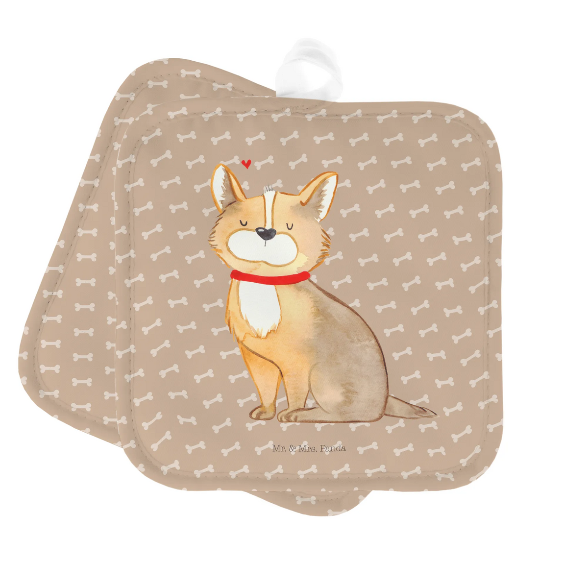 2er Set Topflappen  Hund Glück Topflappen im Doppelpack, Topflappenset, 2er Set Topflappen, Topflappen Set, Topfuntersetzer, Kochlappen, Topflappen 2er Set, Doppel Topflappen, Ofenlappen, Zwei Topflappen, topfhalter, Topflappen, Tierliebhaber, Haustier, Hundemotiv, Hund, Sprüche, Hundebesitzer, Hunderasse, Spruch, Hundemama, Corgie, Liebe, Hundeliebe