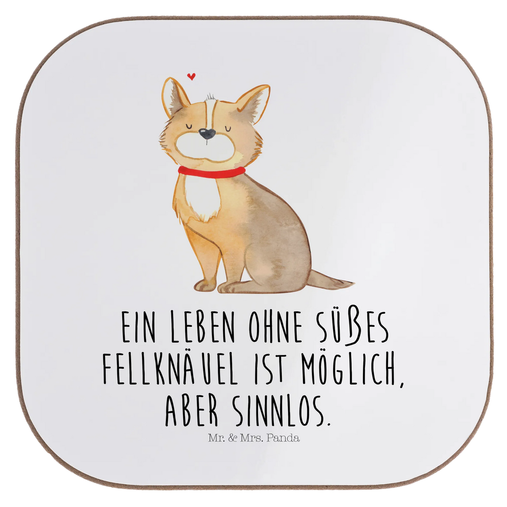 Square coaster Dog Luck Coasters, gifts, gift, party, presents, breakfast, glass coasters, dog, mutt, hound, woof, dog mama, dog breed, love dogs, love for dogs, dog decorative items, bag with dog print, funny gifts for dog owners, what do you give a dog lover, Christmas gifts for dogs, gifts for dogs, dog sayings, Corgie, dog owner, slogan, dog love, dog mom, love