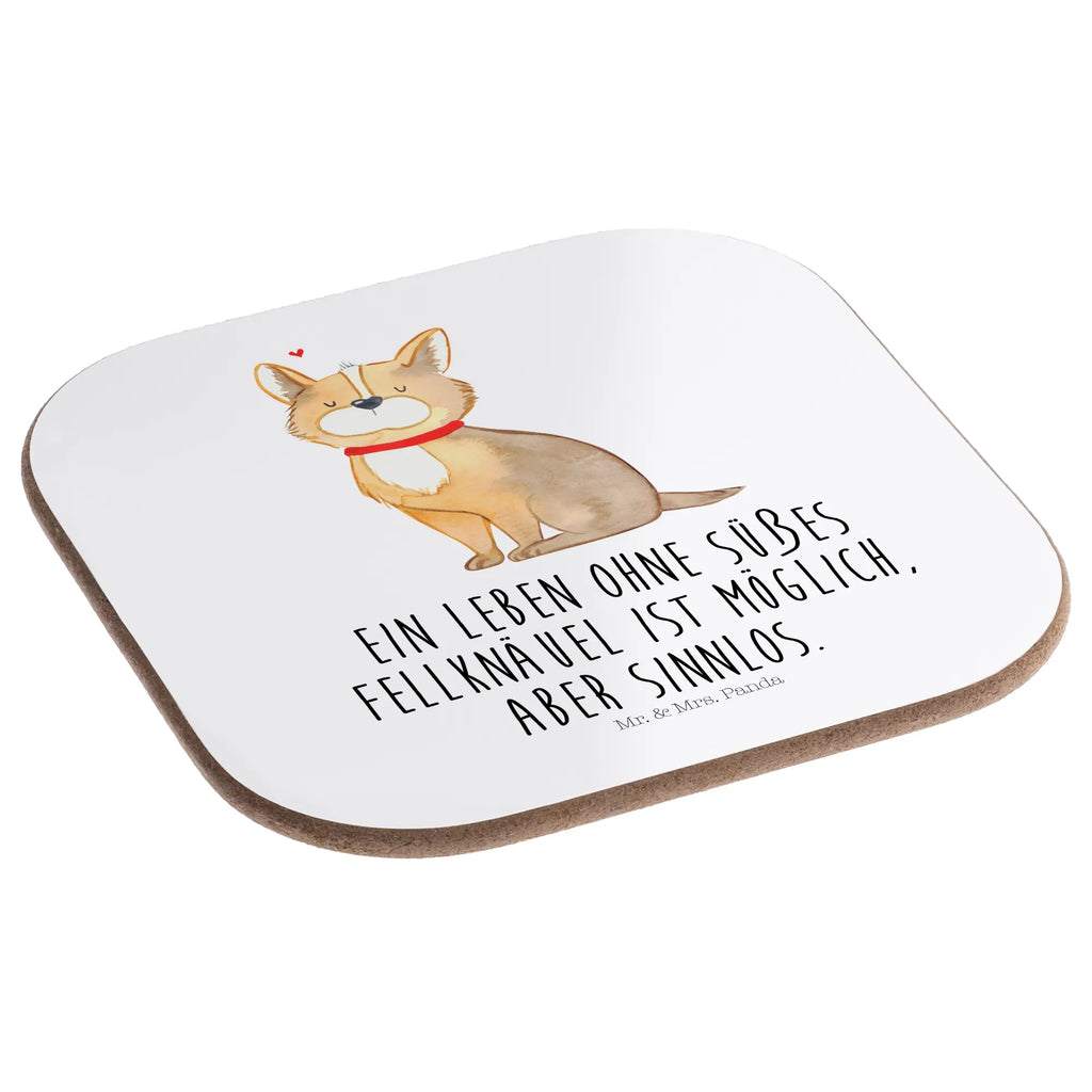 Square coaster Dog Luck Coasters, gifts, gift, party, presents, breakfast, glass coasters, dog, mutt, hound, woof, dog mama, dog breed, love dogs, love for dogs, dog decorative items, bag with dog print, funny gifts for dog owners, what do you give a dog lover, Christmas gifts for dogs, gifts for dogs, dog sayings, Corgie, dog owner, slogan, dog love, dog mom, love