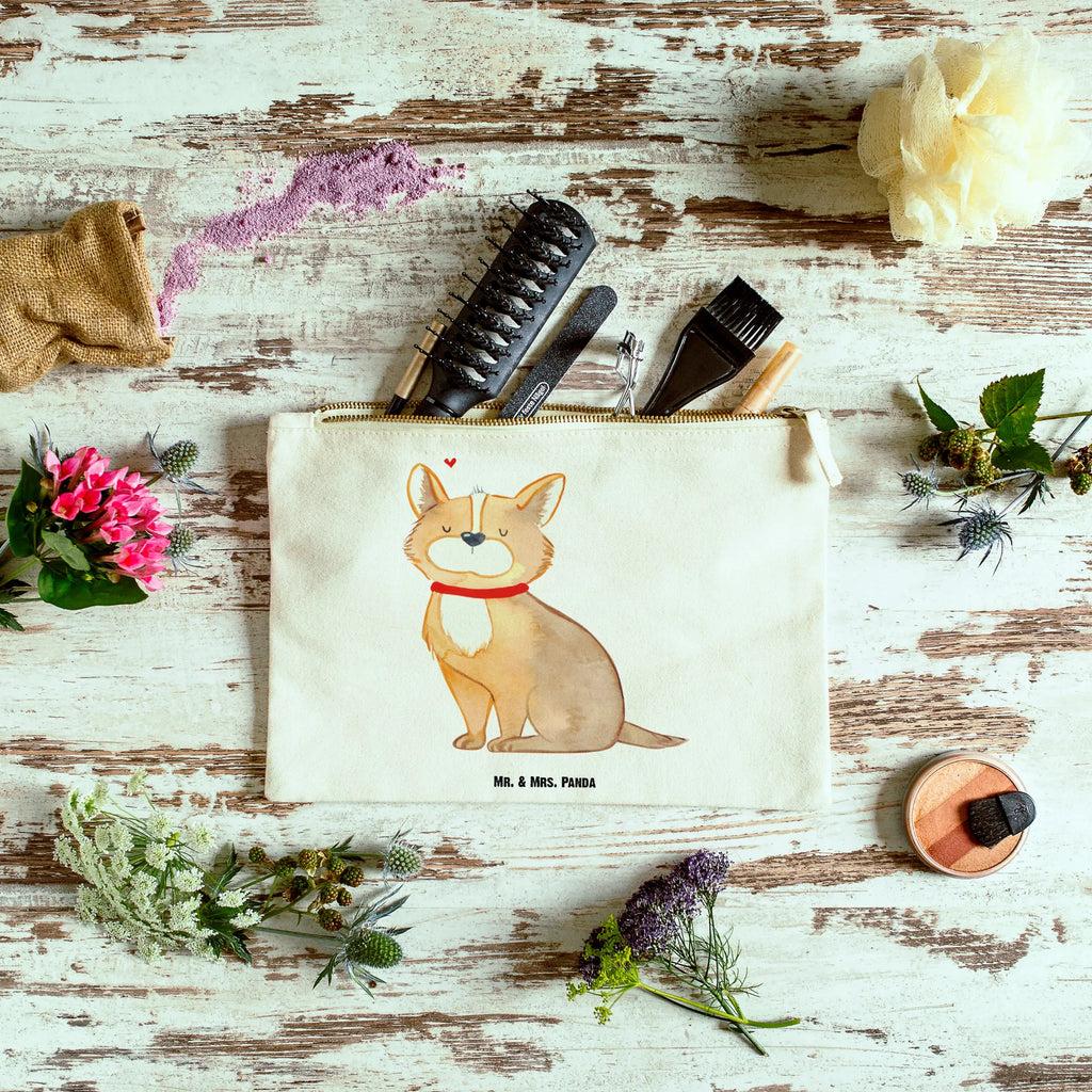 Make-up bag Dog Luck utensilientasche, pencil case, Waschbeutel, Etui, beauty tasche, Kosmetiktasche, Schlampermäppchen, aufbewahrungsbeutel, kosmetiktäschchen, Kosmetikbeutel, Mäppchen, beauty case, Stiftemäppchen, toiletry bag, Kulturbeutel, Schminktäschchen, Waschtasche, Schminktasche, Federmappe, Kulturtasche, pinsel tasche, aufbewahrungstasche, Schminkbeutel, Tierliebhaber, Sprüche, Haustier, Hundemotiv, Hund, Hundebesitzer, Hunderasse, Liebe, Hundemama, Corgie, Spruch, Hundeliebe