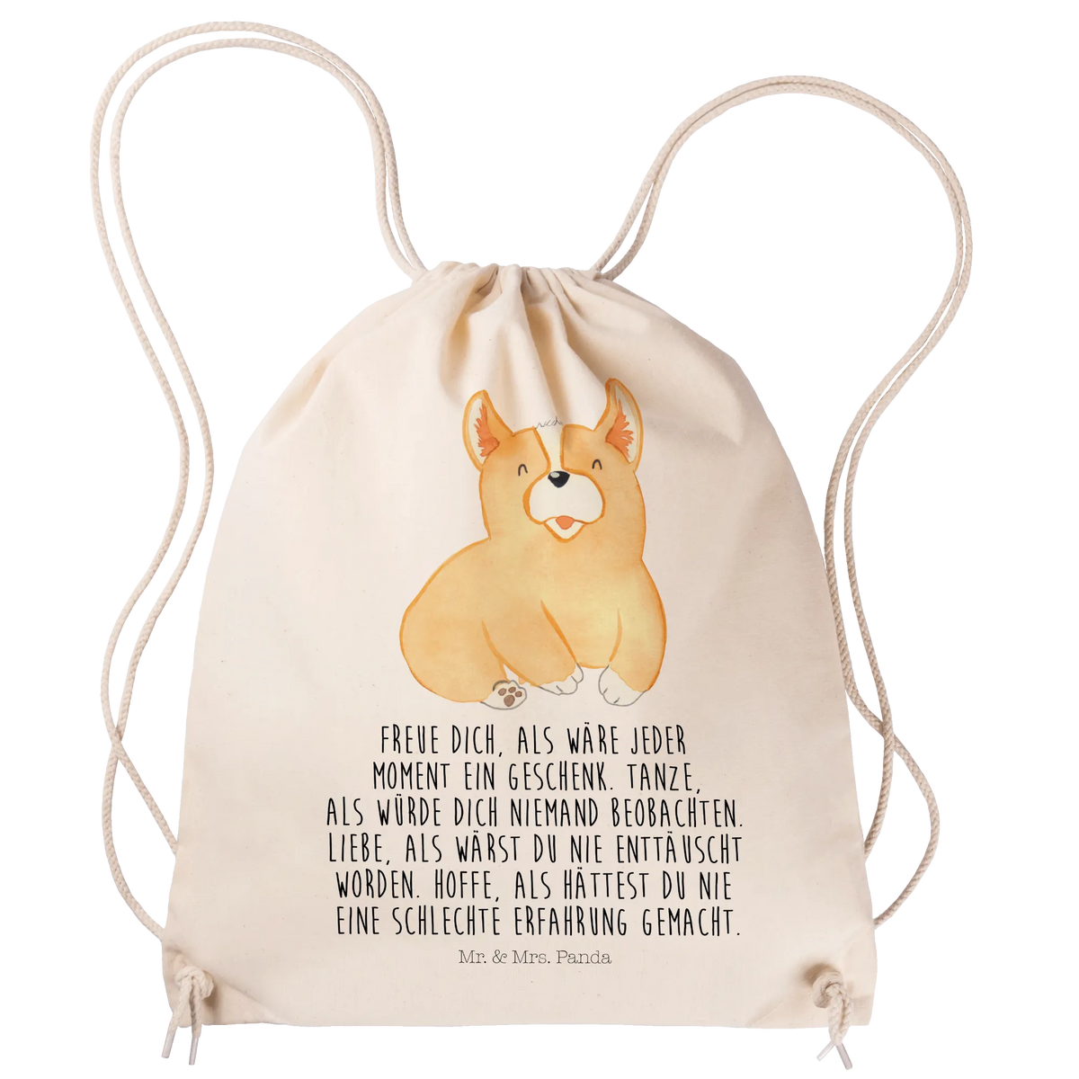 Drawstring bag Corgi