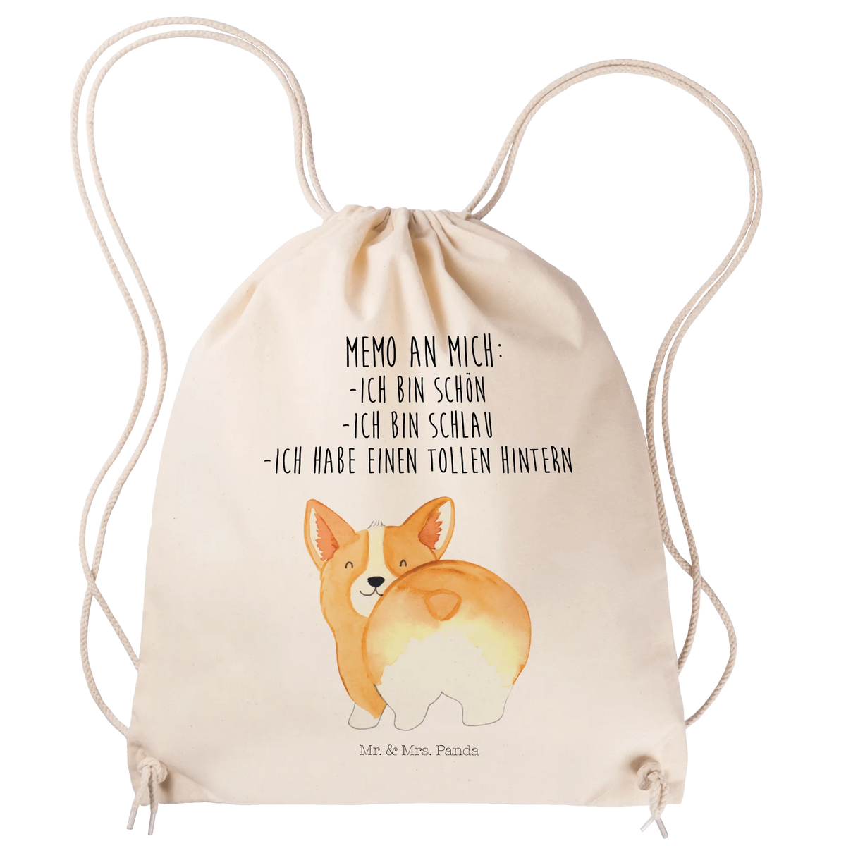 Torba sportowa Corgi tyłek Pies, motyw psa, zwierzę domowe, rasa psa, miłośnik zwierząt, właściciel psa, powiedzenia