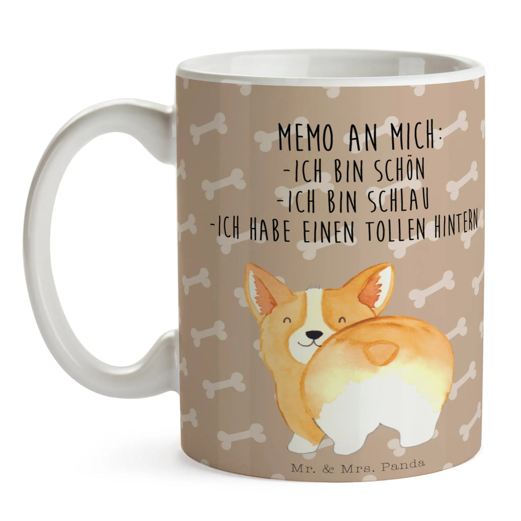Kubek Corgi tyłek Pies, motyw psa, zwierzę domowe, rasa psa, miłośnik zwierząt, właściciel psa, powiedzenia