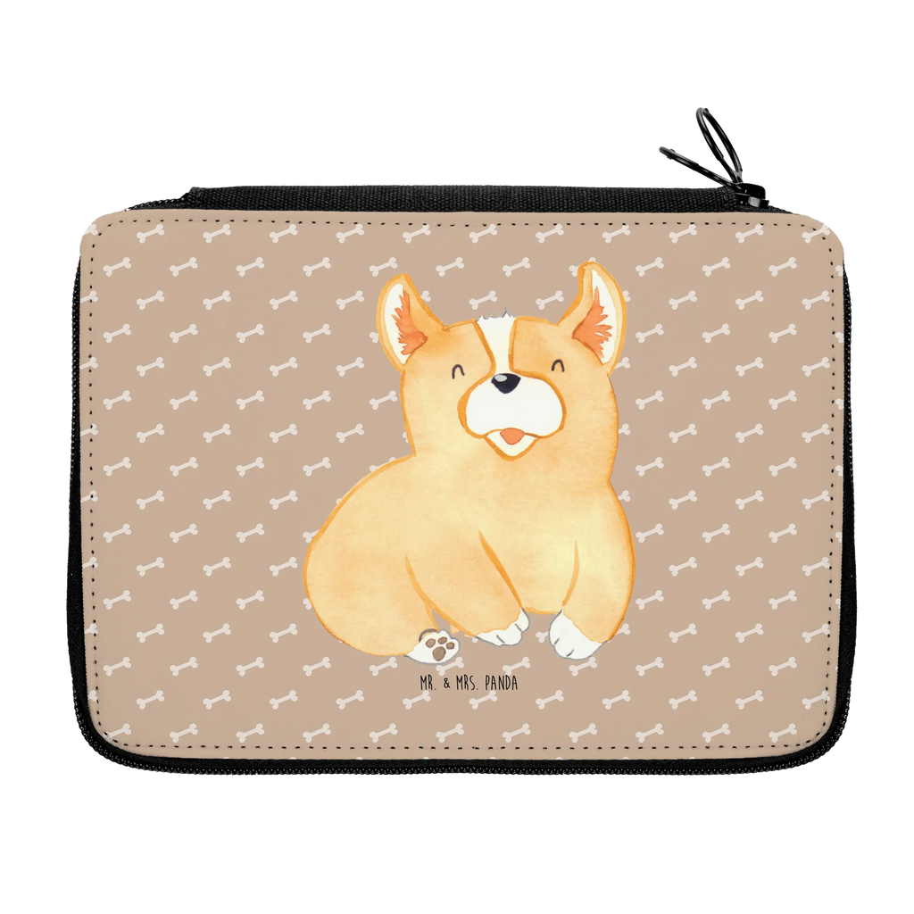 Leather folder Corgi Schüler, Stifte Etui, Federmäppchen, Federmappe, Federmappe Einschulung, Einschulung, Kind, Federmäppchen bedruckt, Kinder Federmappe, Geschenk, Grundschule, Stifterolle, Motiv, Bestückte Federmappe, Stiftetasche, Schülerin, Büro Stifte Etui, Schule, Hund, Hundemotiv, Haustier, Hunderasse, Tierliebhaber, Hundebesitzer, Sprüche, Spruch, Lebensfreude, Motivation, Hundespruch, Welsh Corgie Pembroke, Corgie, britisch