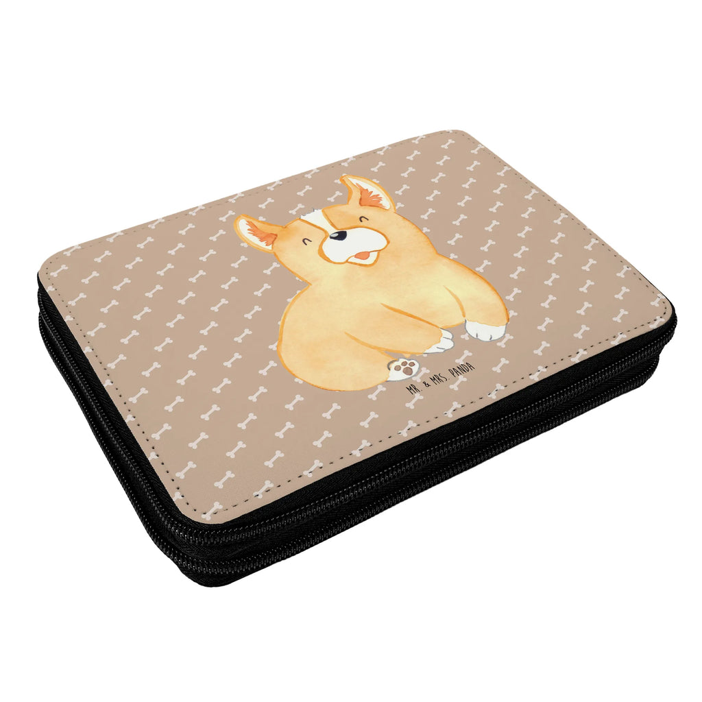 Leather folder Corgi Schüler, Stifte Etui, Federmäppchen, Federmappe, Federmappe Einschulung, Einschulung, Kind, Federmäppchen bedruckt, Kinder Federmappe, Geschenk, Grundschule, Stifterolle, Motiv, Bestückte Federmappe, Stiftetasche, Schülerin, Büro Stifte Etui, Schule, Hund, Hundemotiv, Haustier, Hunderasse, Tierliebhaber, Hundebesitzer, Sprüche, Spruch, Lebensfreude, Motivation, Hundespruch, Welsh Corgie Pembroke, Corgie, britisch