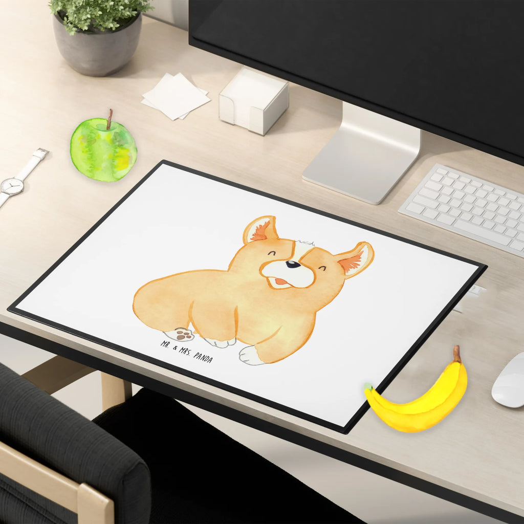 Podkładka na biurko Corgi Schreibtischauflage, Büroartikel, Bürobedarf, Schreibunterlage, Schreibtisch Unterlagen, Schreibtischunterlage Groß, Schreibwaren, Hund, Hundemotiv, Haustier, Hunderasse, Tierliebhaber, Hundebesitzer, Sprüche, britisch, Lebensfreude, Welsh Corgie Pembroke, Corgie, Motivation, Hundespruch, Spruch