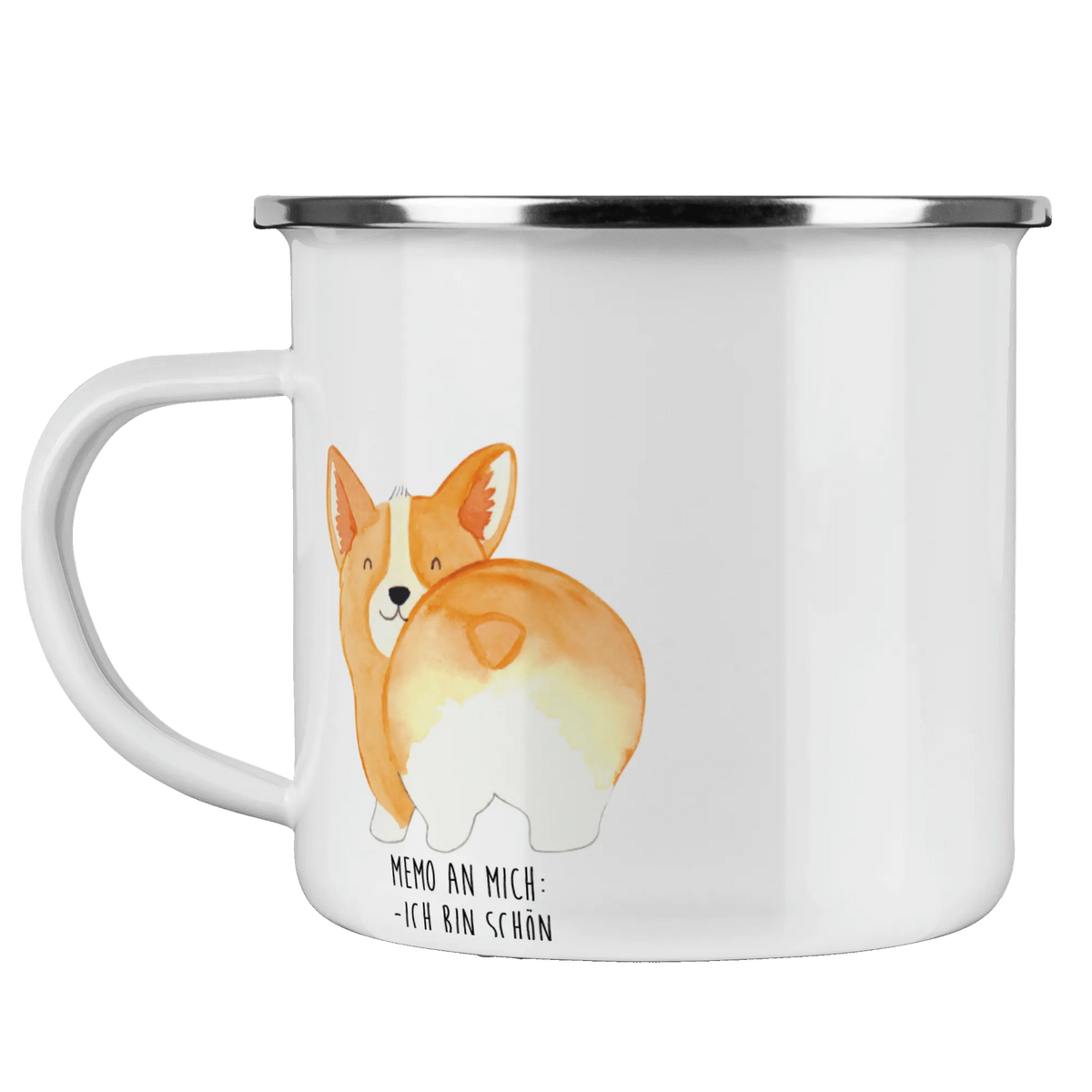 Camping Emaille Tasse Corgi Po Teetasse, Haferl, metallbecher, Kaffeepott, wandertasse, Emailletasse, Campingtasse, Emaille Becher, blechbecher, Campingbecher, Motivtasse, Outdoor Becher, Outdoor Tasse, emaillebecher, Pott, becher emaille, Tasse Emaille, Reisebecher, outdoortasse, Emaille Tasse, Teebecher, Blechtasse, reisetasse, wanderbecher, Sprüche, Hunderasse, Hundebesitzer, Hund, Hundemotiv, Haustier, Tierliebhaber, Motivation, Selbstliebe, Spruch, Corgie, Hundeliebe