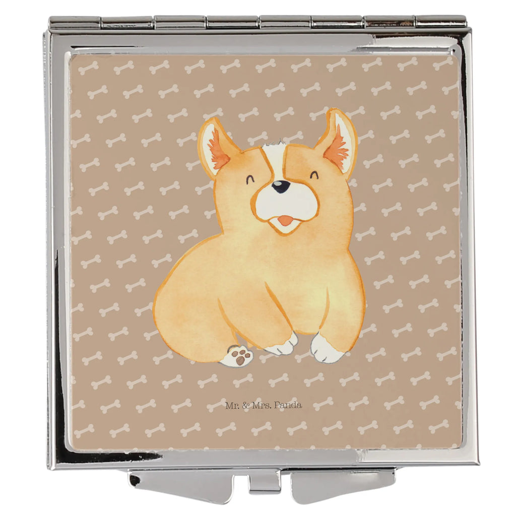 Handbag mirror Corgi make up, mirror, handbag, make-up mirror, square, silver, dog, mutt, hound, woof, dog mama, dog breed, love dogs, love for dogs, dog decorative items, bag with dog print, funny gifts for dog owners, what do you give a dog lover, Christmas gifts for dogs, gifts for dogs, dog sayings, motivation, Corgi, sayings, Welsh Corgi Pembroke, dog's sayings, joy of life, british, saying